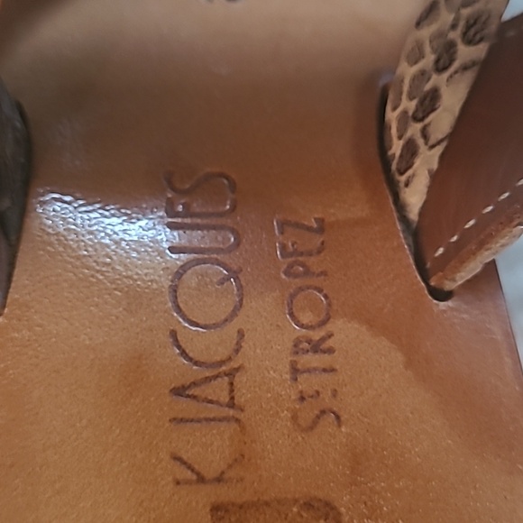 K Jacques Wedge Sandals in python print, Size EU 40, US 9.5 - Picture 8 of 8